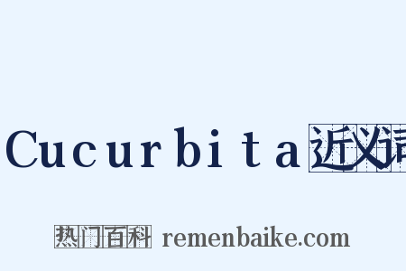 Cucurbita近义词是什么意思的图片